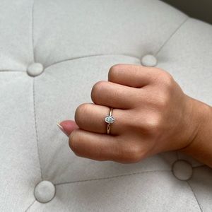 Vintage 14k Yellow and White Gold Diamond Ring